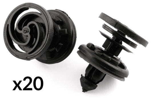 20x Black Clips for Volvo S40 V50 C30 C70 Interior Door Card Trim