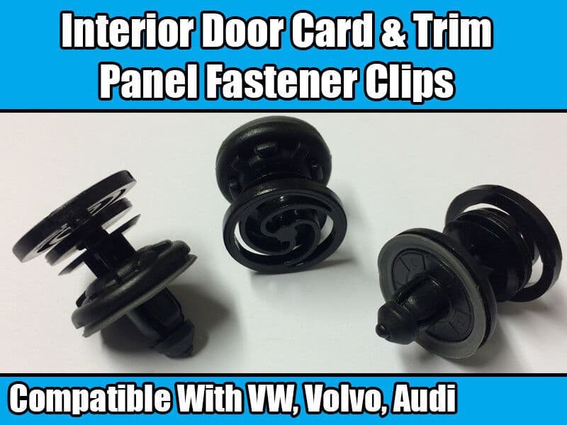 20x Black Clips for Volvo S40 V50 C30 C70 Interior Door Card Trim