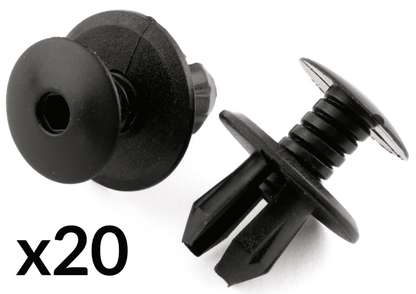 20x Black Clips for VW Transporter Eurovan T4 T5 Interior Trim Door Panel