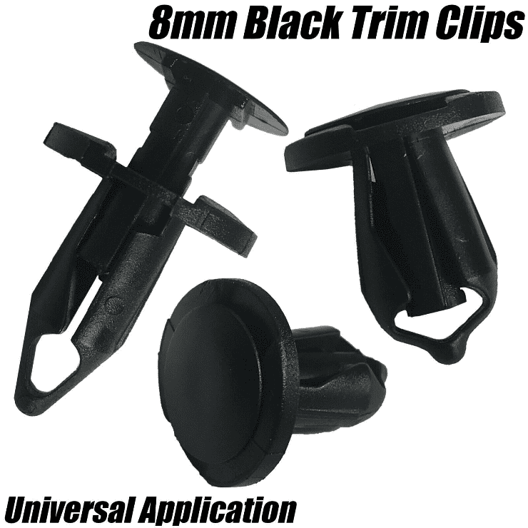 20x Black Fastener Clips for Land Rover P38 Wheel Arch Bumper Splashguard Shield