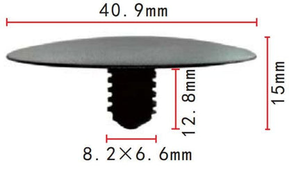 20x Black Plastic Bonnet Insulation Retainer Clips for GM Saturn 1991-On