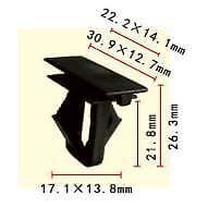 20x Black Plastic Clips for Jeep Liberty Cherokee Rocker Panel & Bumper Fascia