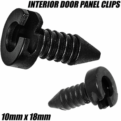 20x Black Plastic Clips for Land Rover Discovery Freelander P38 Door Panel Card
