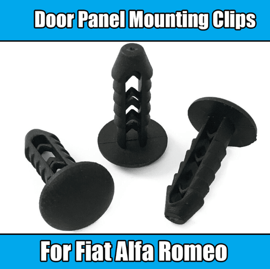 20x Black Plastic Door Panel Mounting Clips for Fiat Alfa Fancia Romeo