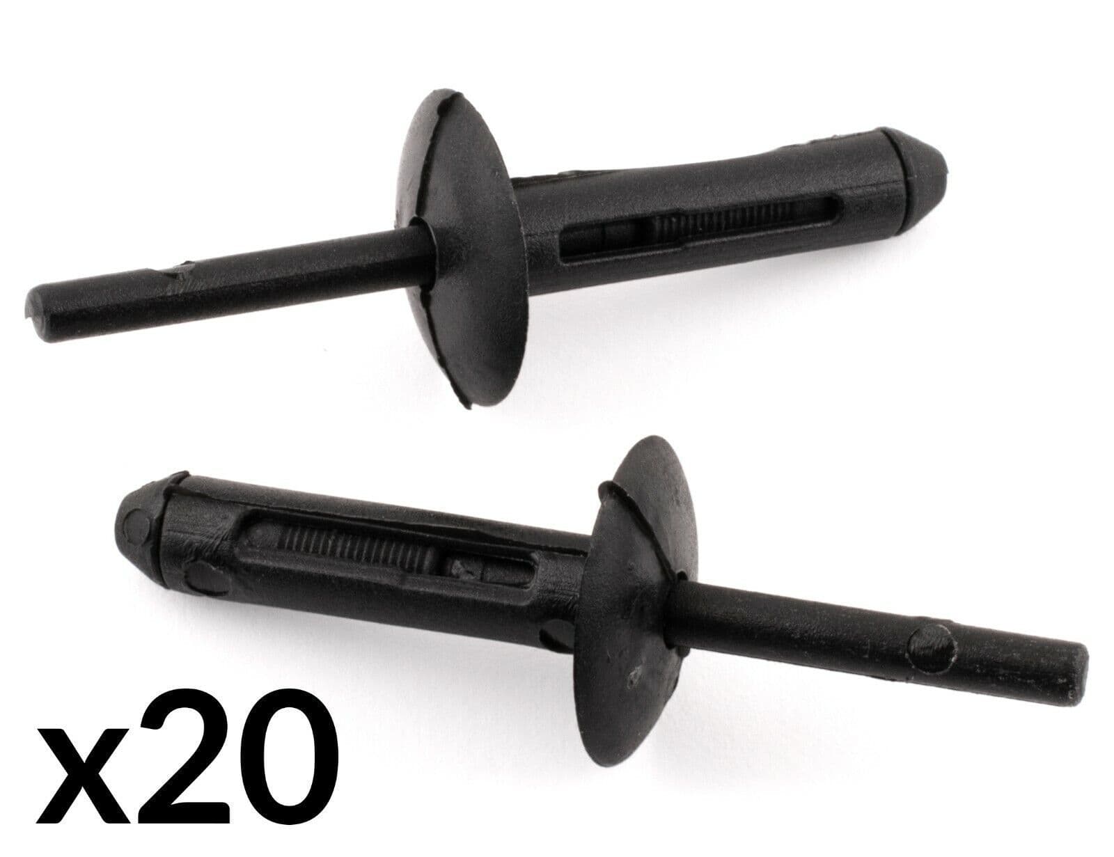 20x Black Plastic Fastener Mounting Clips for Chrysler Jeep Door Trim 34201631