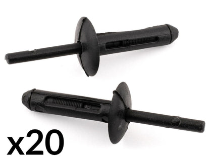 20x Black Plastic Fastener Mounting Clips for Chrysler Jeep Door Trim 34201631