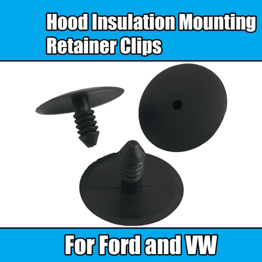20x Black Plastic Hood Insulation Mounting Retainer Clips for Ford VW
