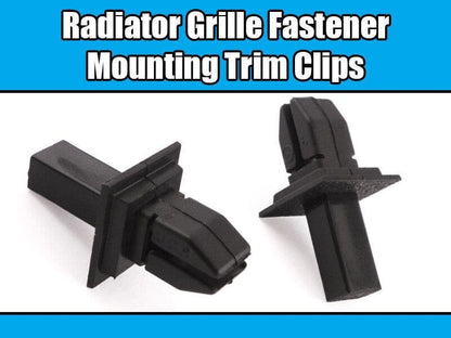 20x Black Plastic Mounting Trim Rivet Clips for Mercedes W123 Radiator Grille