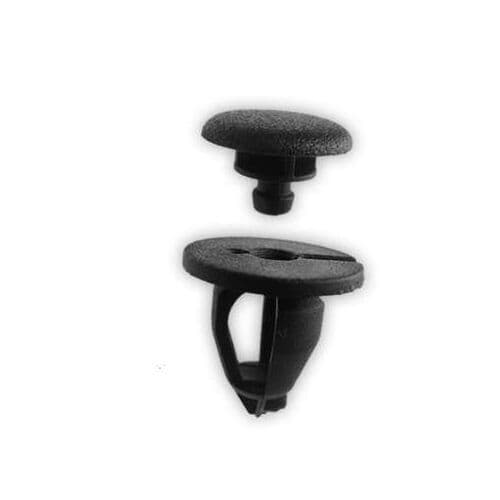 20x Black Plastic Panel Clips for Renault Clio Kango Traffic Interior Trim