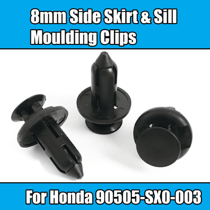 20x Black Plastic Trim Clips for Honda Odyssey Side Skirt Sill Moulding