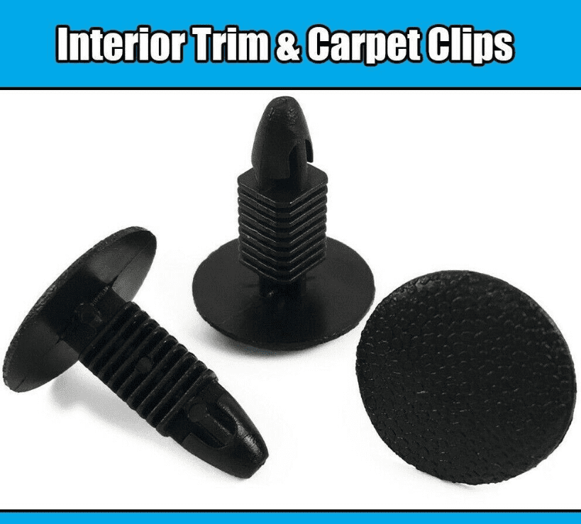 20x Black Plastic Trim Clips for Nissan & Honda Panels Carpet Boot Seat