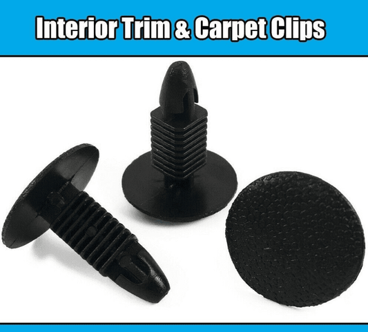 20x Black Plastic Trim Clips for Nissan & Honda Panels Carpet Boot Seat