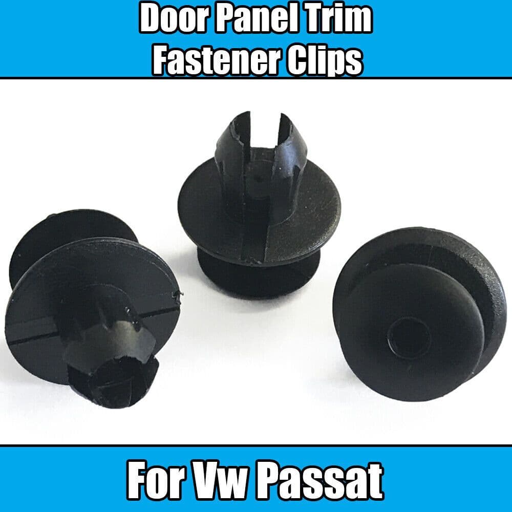 20x Black Plastic Trim Clips Panel Fixings Fastener for VW Passat