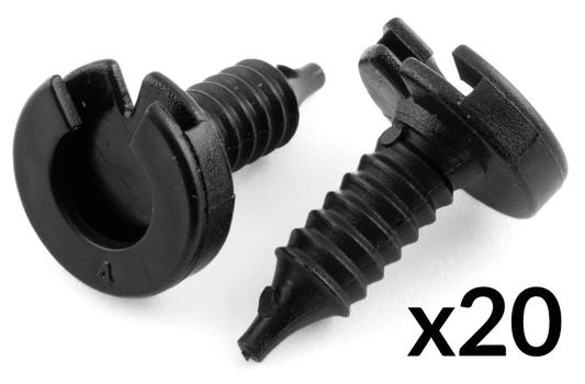 20x Black Trim Clips for Land Rover Defender Interior Door Card Panel Mxc1800