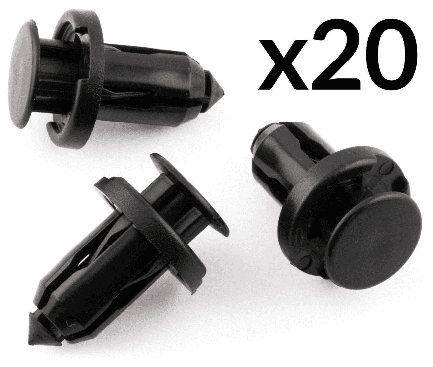 20x Bonnet Bumper Plastic Rivet Trim Clip for Honda Nissan CRV Civic