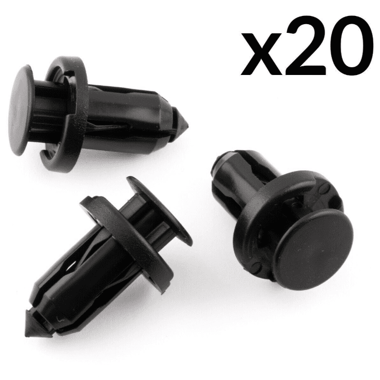 20x Bonnet Bumper Plastic Rivet Trim Clip for Honda Nissan CRV Civic