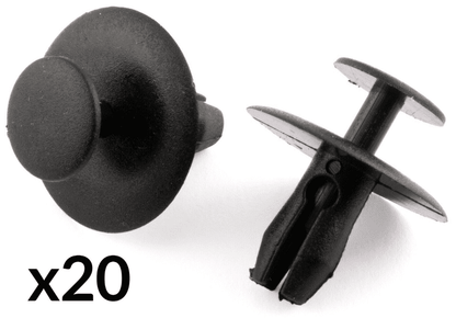 20x Bonnet Grille Wheel Arch Rivet Clips 7mm for Peugeot Citroen Fiat