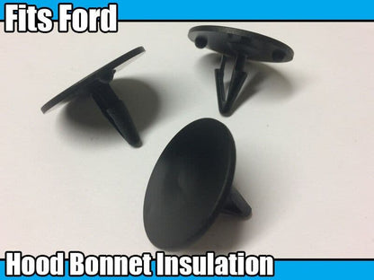20x Bonnet Insulation Plastic Retainer Clips Fastener for Ford 386553-S