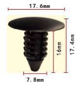 20x Bumper Fascia Panel Cover Black Plastic Trim Clips for Ford GM