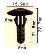 20x Bumper Retainer Plastic Trim Clips for Honda Accord Odyssey Prelude CRV