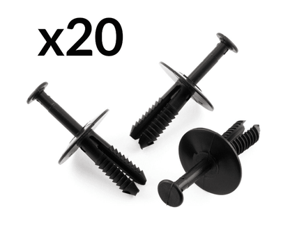 20x Bumper Rivet Trim Clips for Vauxhall Corsa Astra Vectra Zafira Black Plastic