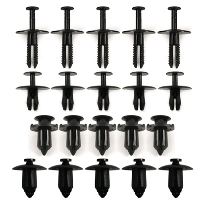 20x Bumper Wheel Arch Exterior Trim Clip Kit Rivet Set for Ford Mazda