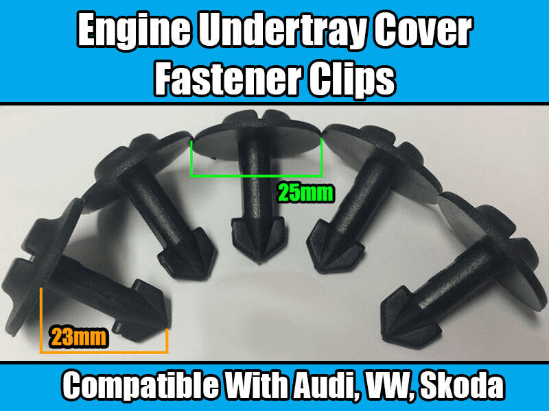 20x Clips for Audi A2 A4 A6 A8 Tt Engine Undertray Guard Cover Black Plastic