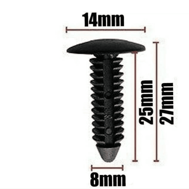 20x Clips for BMW Fir Tree Black Plastic Retainer 8mm OEM 52201964201