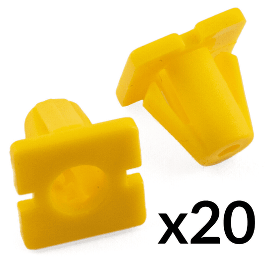 20x Clips for Hyundai Body Side Moulding Trim Holder Yellow Plastic 87756-34500