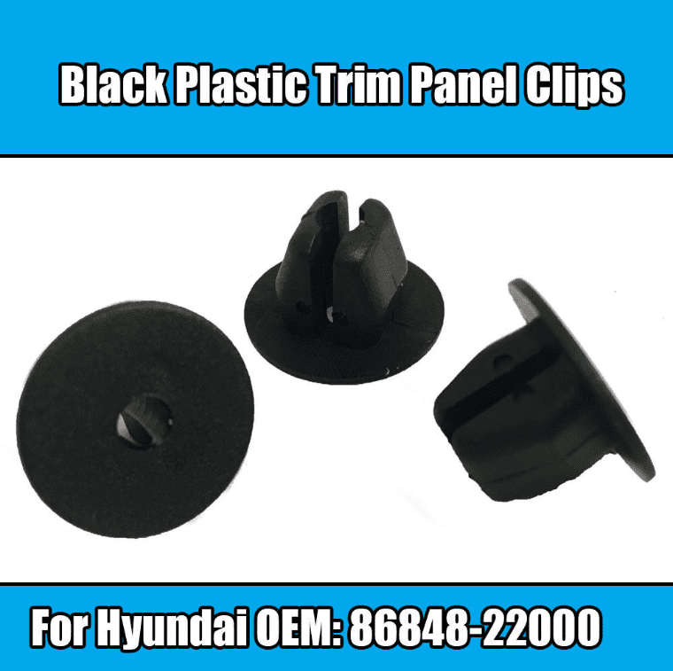20x Clips for Hyundai Trim Panel Clips Black Plastic 86848-22000