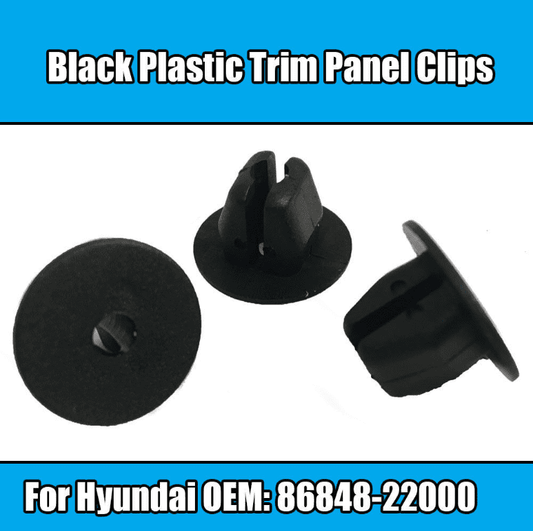 20x Clips for Hyundai Trim Panel Clips Black Plastic 86848-22000