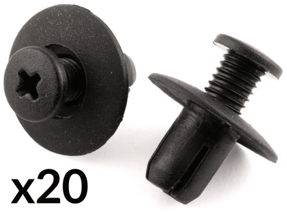 20x Clips for Mazda Rx7 Front Wheel Arch Lining Splash Guard Exterior Cowl Trim