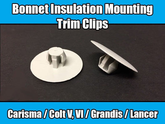 20x Clips for Mitsubishi Bonnet Insulation Mounting Trim Grey Plastic Mb020923
