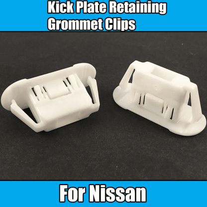 20x Clips for Nissan Kick Plate Retaining Grommet Clips White Plastic
