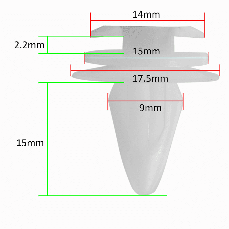 20x Clips for Rover 25 Mg Zr 75 Mg Zr Interior Door Card Panel Trim 51411973500