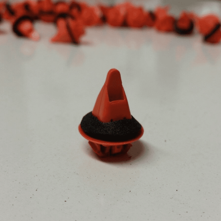 20x Clips for Toyota Land Cruiser Prado Wheel Arch Trim Orange Plastic