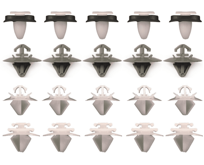 20x Clips Set for Fiat Peugeot 106 206 207 Van Door Panel Side Moulding Trim