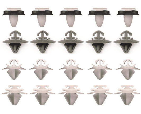 20x Clips Set for Fiat Peugeot 106 206 207 Van Door Panel Side Moulding Trim