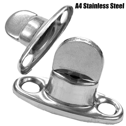 20x Commonsense 6mm Turnbutton Eyelet Kit Cover Canopy A4 Stainless Steel Marine