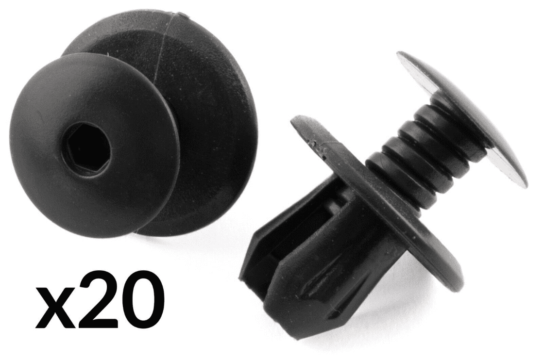 20x Dark Grey Panel Clips for VW Passat Caddy Transporter Interior Door Trim