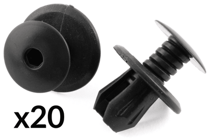 20x Dark Grey Panel Clips for VW Passat Caddy Transporter Interior Door Trim