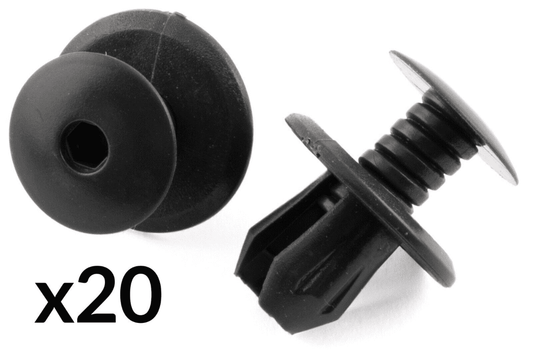20x Dark Grey Panel Clips for VW Passat Caddy Transporter Interior Door Trim