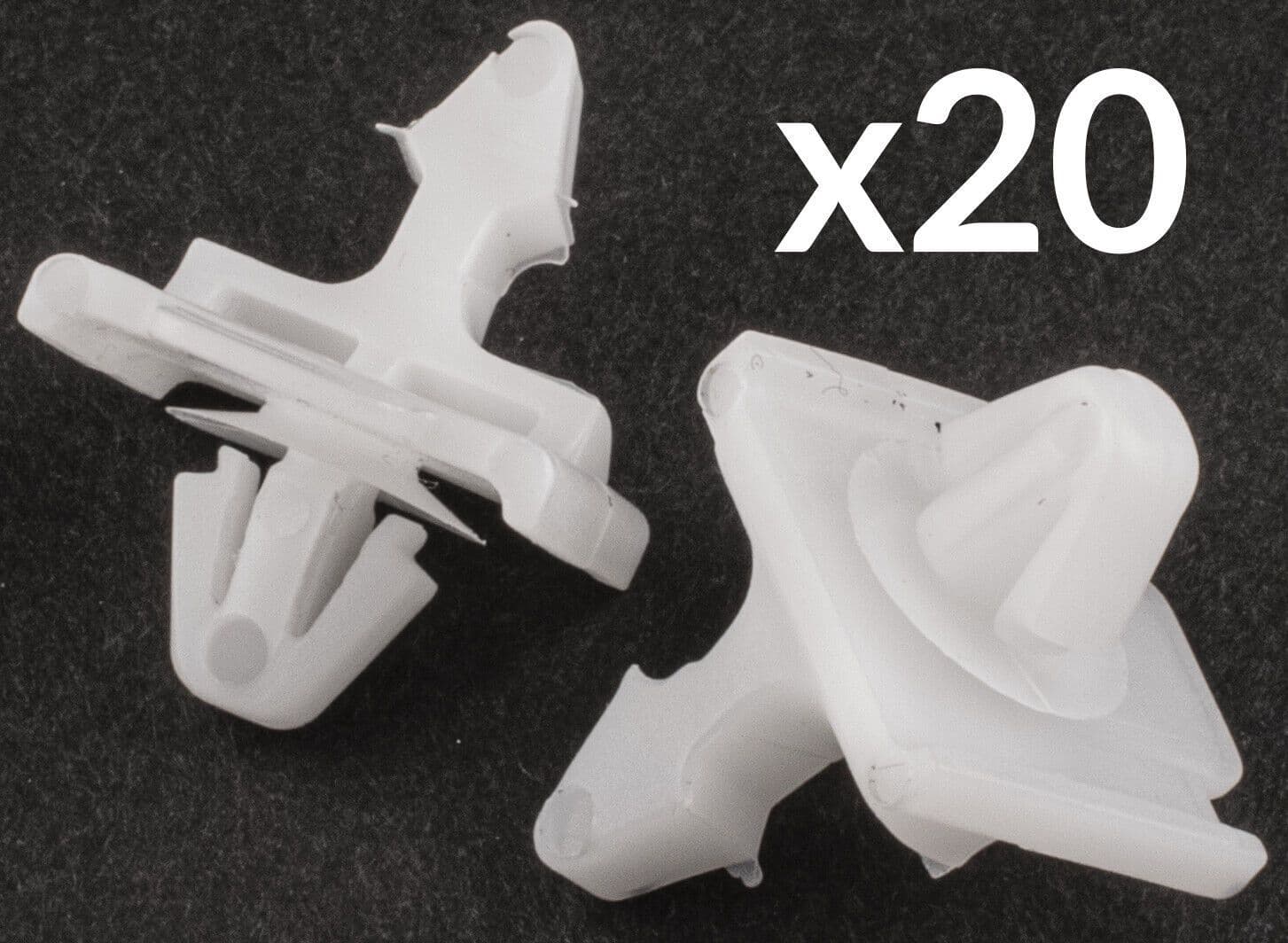20x Exterior Side Door Moulding Trim Clips for Mercedes 109 W201 E Class W124