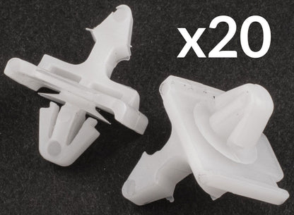 20x Exterior Side Door Moulding Trim Clips for Mercedes 109 W201 E Class W124