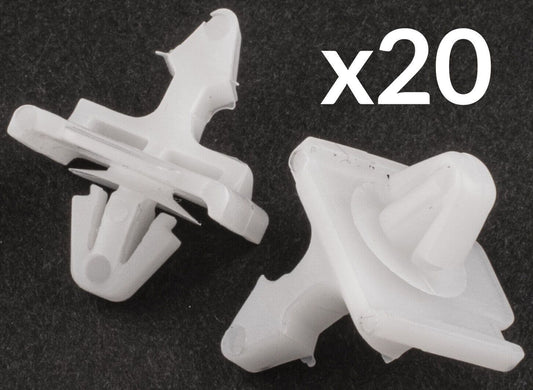 20x Exterior Side Door Moulding Trim Clips for Mercedes 109 W201 E Class W124