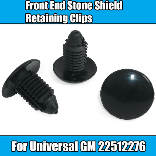 20x Fir Tree Clips for GM Universal Front Stone Shield Retaining Black Plastic