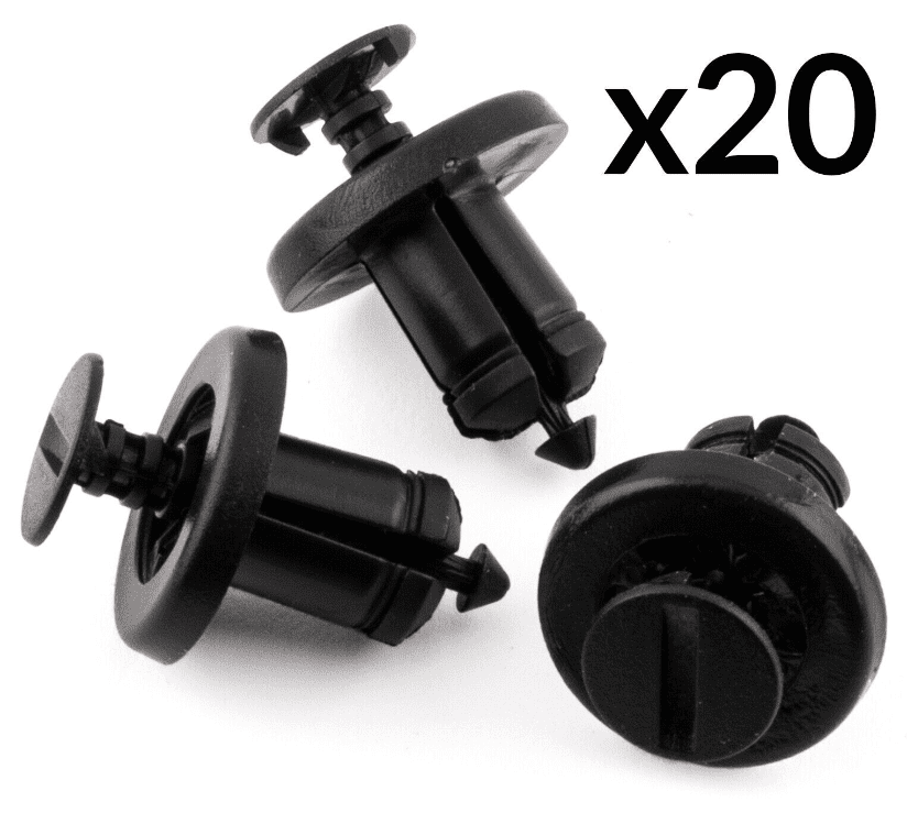 20x Front Back Bumpers Engine Shields Lining Trim Clips for Nissan Qashqai