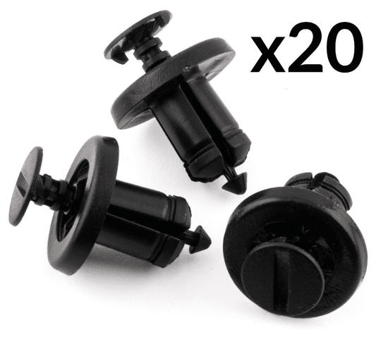 20x Front Back Bumpers Engine Shields Lining Trim Clips for Nissan Qashqai