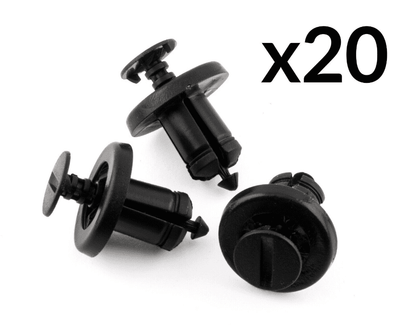 20x Front Back Bumpers Engine Shields Lining Trim Clips for Nissan Qashqai