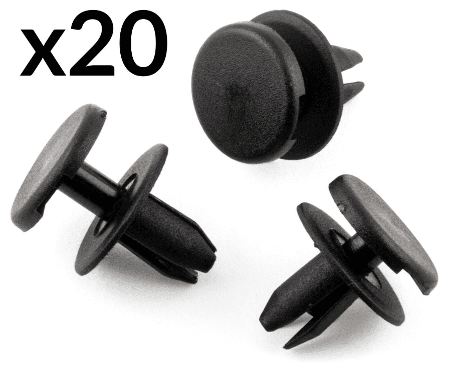 20x Front Bumper Rivet Fastener Trim Clips for Vauxhall Zafira B Black Plastic